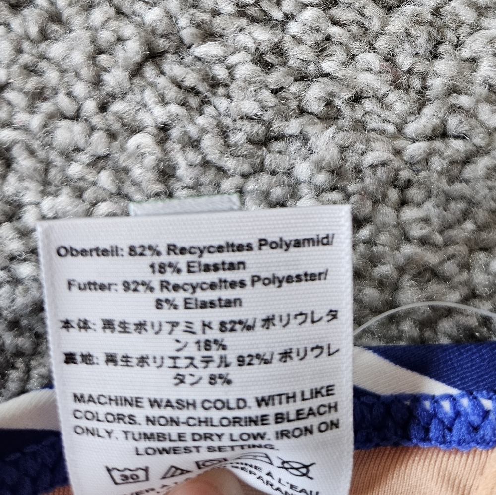 J.Crew striped balconette underwire bikini top, 34A, blue - Picture 9 of 9